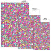 Psychedelic Pattern Print Floor Mat-grizzshop