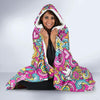 Psychedelic Pattern Print Hooded Blanket-grizzshop