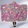 Psychedelic Pattern Print Hooded Blanket-grizzshop