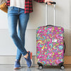 Psychedelic Pattern Print Luggage Cover Protector-grizzshop