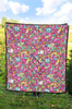 Psychedelic Pattern Print Quilt-grizzshop