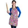 Psychedelic Pattern Print Women's Apron-grizzshop