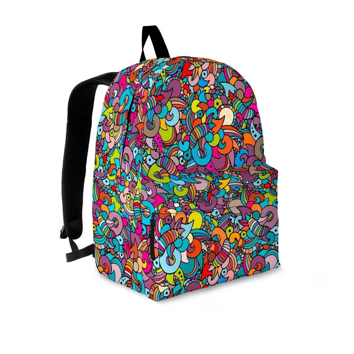 Psychedelic Print Backpack-grizzshop