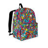 Psychedelic Print Backpack-grizzshop