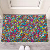 Psychedelic Print Door Mat-grizzshop