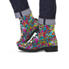 Psychedelic Print Men's Boots-grizzshop