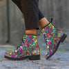 Psychedelic Print Men's Boots-grizzshop