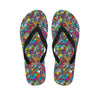 Psychedelic Print Men's Flip Flops-grizzshop