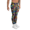 Psychedelic Print Men's Leggings-grizzshop