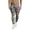 Psychedelic Print Men's Leggings-grizzshop