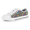 Psychedelic Print Men's Low Top Shoes-grizzshop