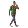 Psychedelic Print Men's Pajamas-grizzshop