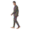 Psychedelic Print Men's Pajamas-grizzshop