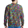 Psychedelic Print Men's Sweatshirt-grizzshop