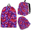 Psychedelic Print Pattern Backpack-grizzshop