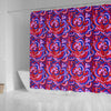 Psychedelic Print Pattern Bathroom Shower Curtain-grizzshop