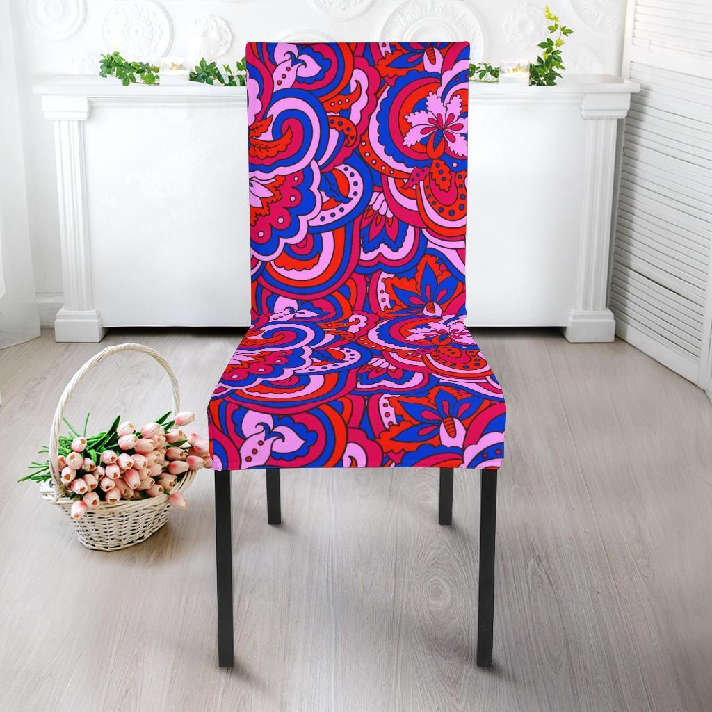 Psychedelic Print Pattern Chair Cover-grizzshop