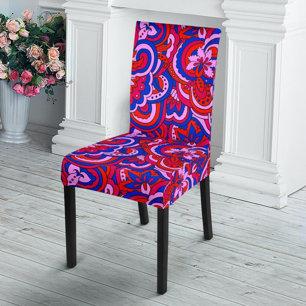 Psychedelic Print Pattern Chair Cover-grizzshop