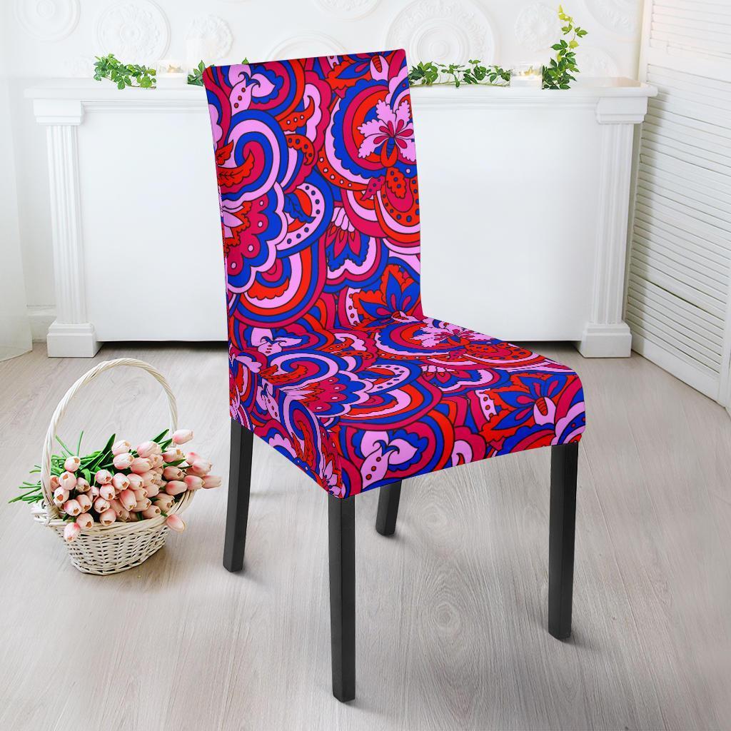 Psychedelic Print Pattern Chair Cover-grizzshop