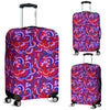 Psychedelic Print Pattern Luggage Cover Protector-grizzshop