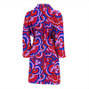 Psychedelic Print Pattern Men Long Robe-grizzshop