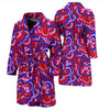 Psychedelic Print Pattern Men Long Robe-grizzshop