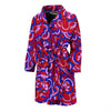 Psychedelic Print Pattern Men Long Robe-grizzshop