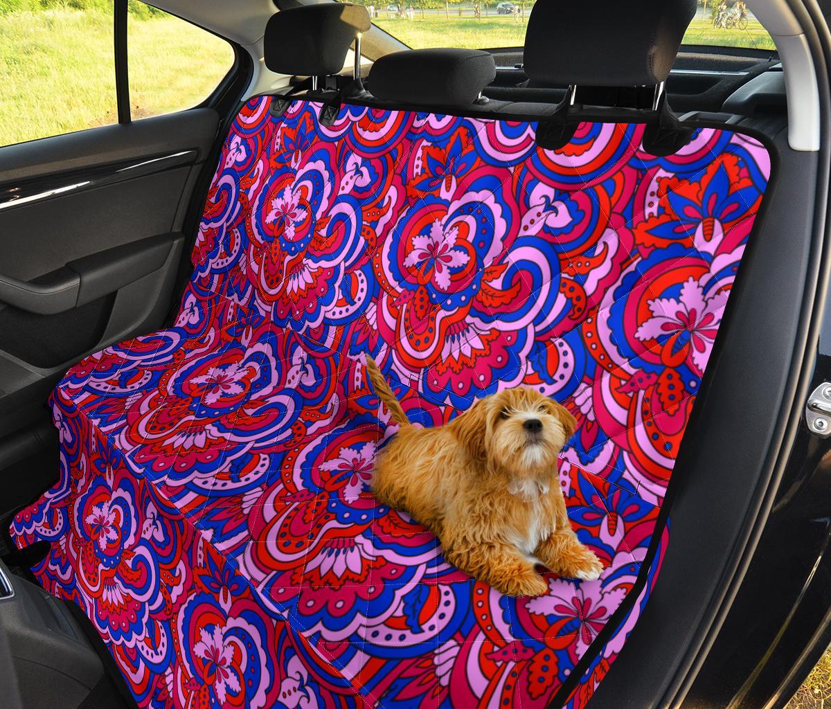 Psychedelic Print Pattern Pet Car Seat Cover-grizzshop