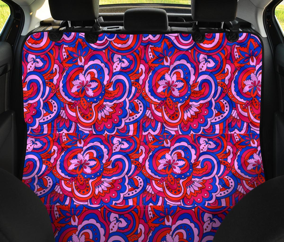 Psychedelic Print Pattern Pet Car Seat Cover-grizzshop
