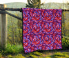 Psychedelic Print Pattern Quilt-grizzshop