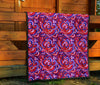 Psychedelic Print Pattern Quilt-grizzshop