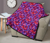 Psychedelic Print Pattern Quilt-grizzshop