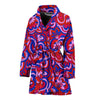 Psychedelic Print Pattern Women Long Robe-grizzshop