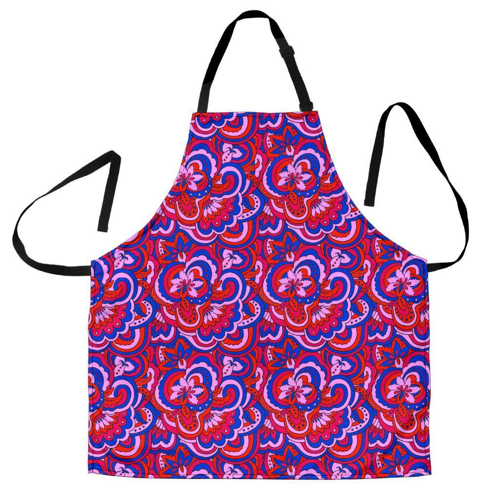 Psychedelic Print Pattern Women's Apron-grizzshop