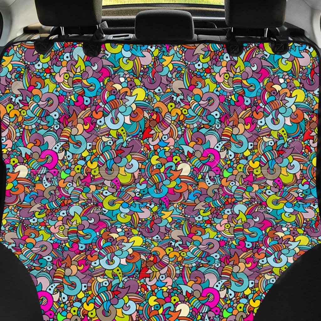 Psychedelic Print Pet Car Seat Cover-grizzshop