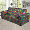 Psychedelic Print Sofa Cover-grizzshop