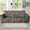 Psychedelic Print Sofa Cover-grizzshop