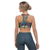 Psychedelic Print Sports Bra-grizzshop