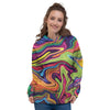 Psychedelic Print Women's Hoodie-grizzshop