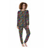 Psychedelic Print Women's Pajamas-grizzshop