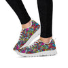 Psychedelic Print Women's Sneakers-grizzshop