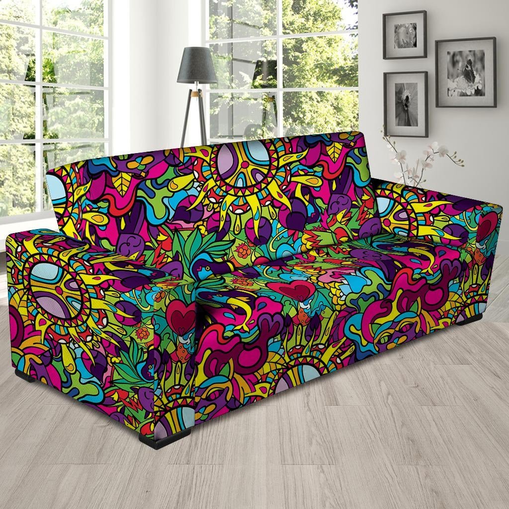 Psychedelic Sofa Cover-grizzshop