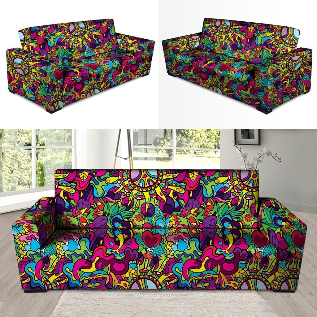 Psychedelic Sofa Cover-grizzshop