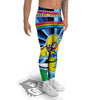 Psychedelic Space And Astronaut Print Men's Leggings-grizzshop