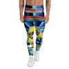 Psychedelic Space And Astronaut Print Men's Leggings-grizzshop