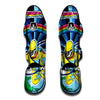 Psychedelic Space And Astronaut Print Muay Thai Shin Guards-grizzshop