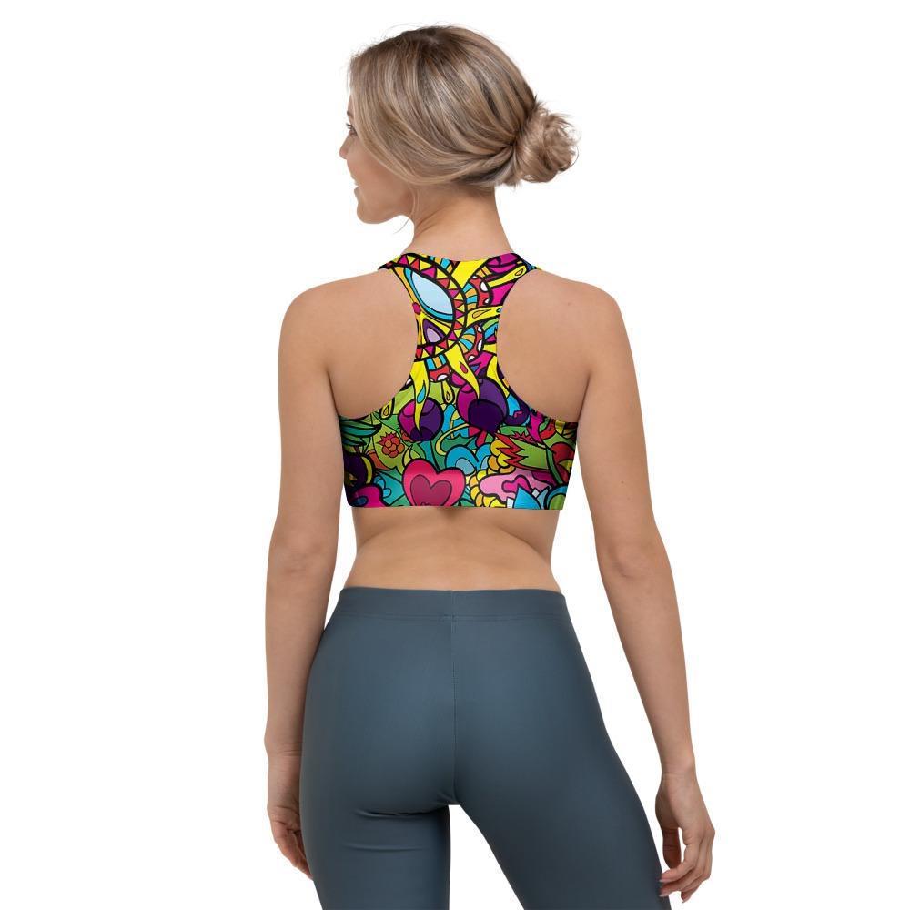 Psychedelic Sports Bra-grizzshop