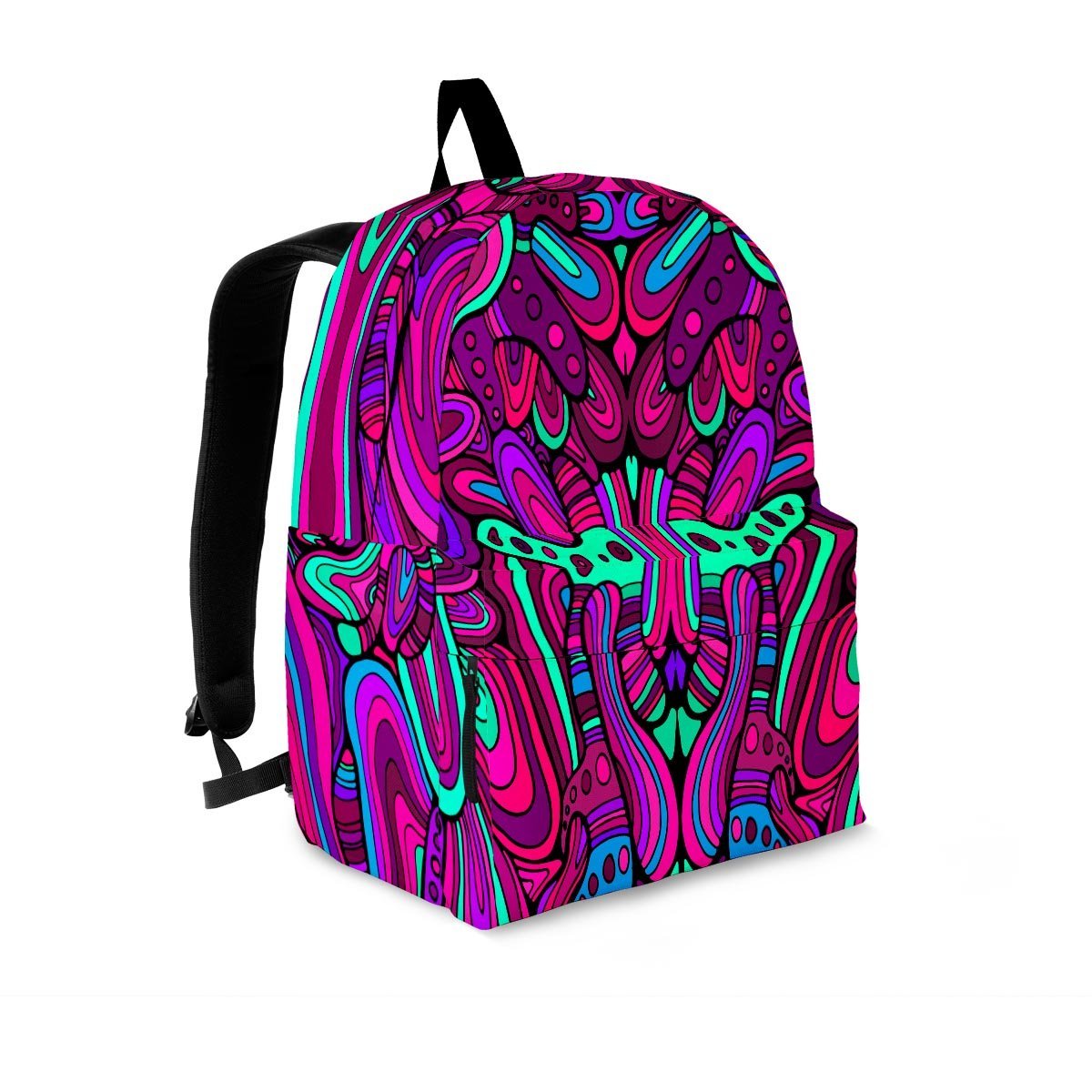 Psychedelic Trippy Doodle Backpack-grizzshop