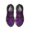 Psychedelic Trippy Doodle Black Running Shoes-grizzshop