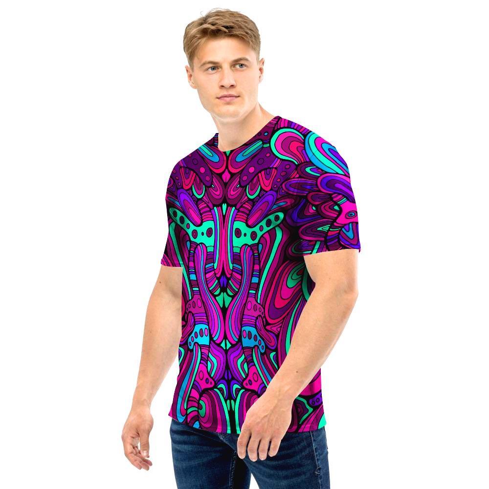 Psychedelic Trippy Doodle Men T Shirt-grizzshop